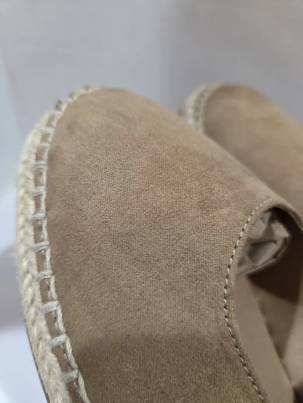Esprit Women’s Suede Espadrille Flats in Brown 8 .